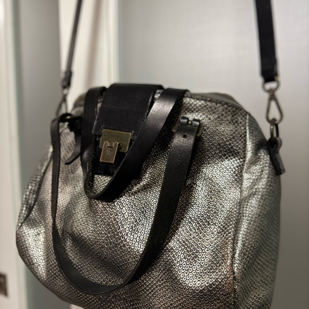 Liebeskind Silver and Black Crossbody Bag